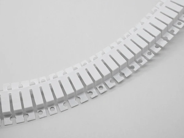 White flexible divider bead