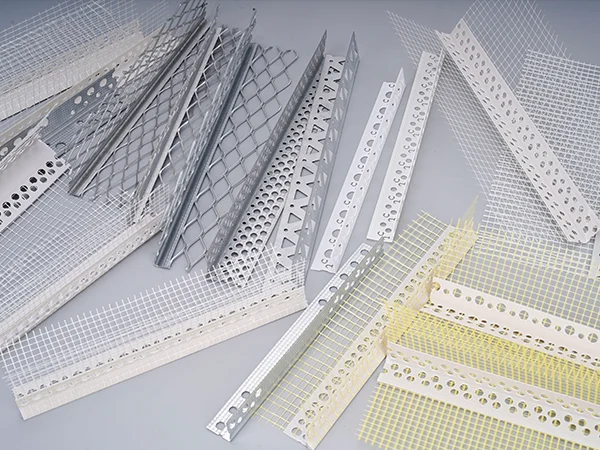 Angle beads of different materials are displayed.