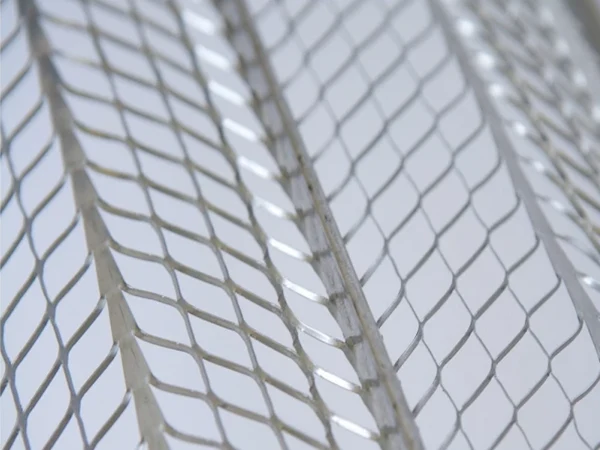 Flat rib lath against a white background